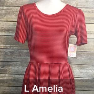 LuLaRoe Amelia Skater Dress with Pockets!